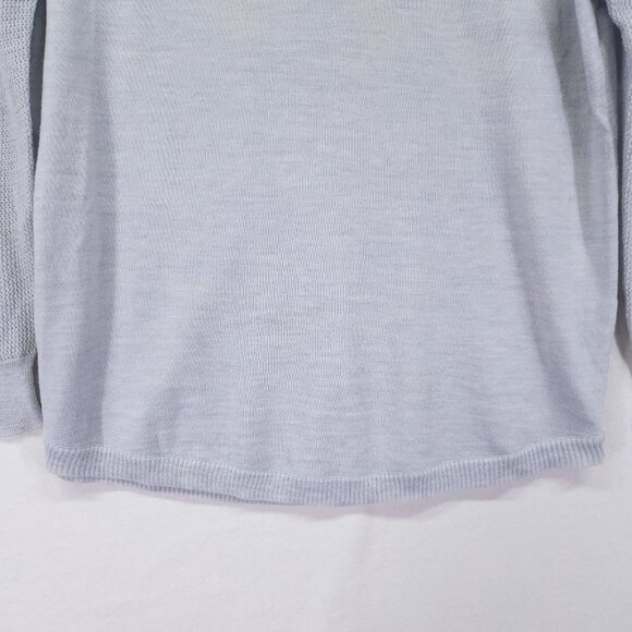 J Crew Merino Wool Lightweight Sweater Womens Small Open Knit Long Sleeve - Picture 13 of 16